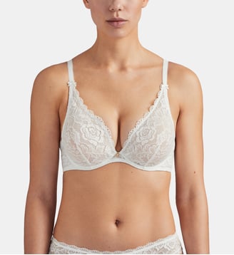 Soutien-gorge triangle avec armatures Rosessence - Aubade - Blanc