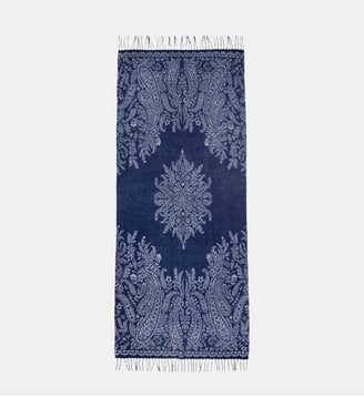 ECHARPE imprimé cachemire AYLA - La Petite Etoile - Bleu