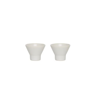 Coquetier en grès Living - OYOY - Blanc