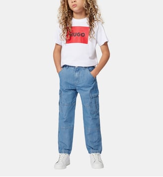 Tee-shirt manches courtes - Hugo Kids - Blanc