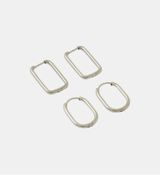 Set de 2 paires de créoles acier inoxydable argenté - Balaboosté - Argenté