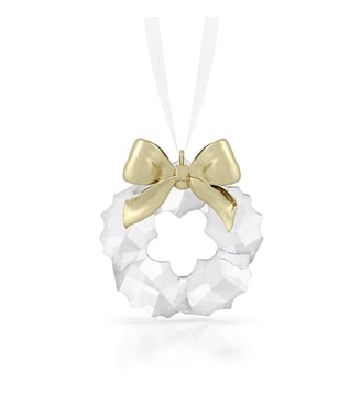 Holiday Magic Décoration Couronne - Swarovski - Gold tone