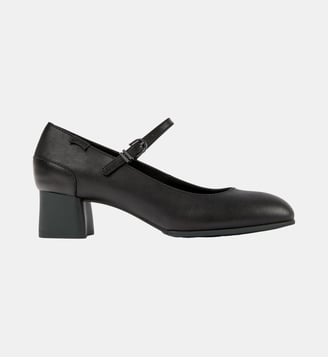 Escarpins élastique cuir Katie - Camper - Noir