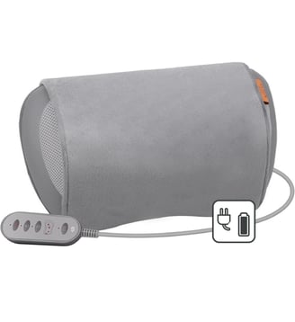 Coussin massant chauffant rechargeable eden - Essentiel B - Gris