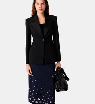 Veste de smocking cintrée - Maje - Noir