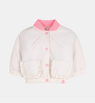 Bomber en matiere froissee - Billieblush - Craie