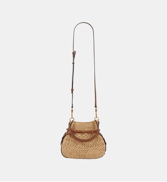 Sac en raphia et cuir - LE MINI ROMY - Gerard Darel - Ficelle