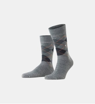 Chaussettes Preston Fibre artificielle Opaque - Burlington - Gris clair