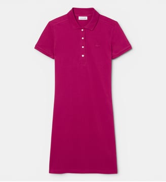 Robe polo slim fit en mini Piqué stretch - Lacoste - Fuchsia
