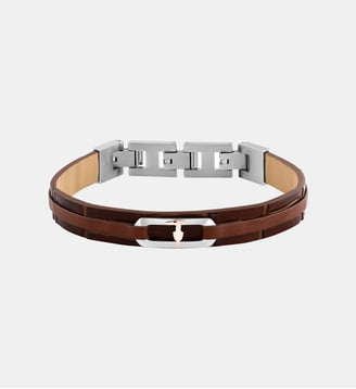 Bracelet T-LEATHER - Trussardi - Rose gold stainless steel