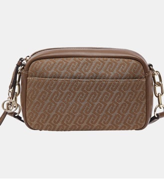 Sac bandoulière moyen en jacquard - Liu Jo - Beige