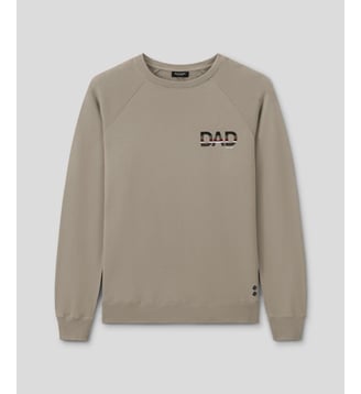 Sweatshirt en coton bio imprimé DAD - Ron Dorff - Beige foncé