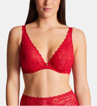 Soutien gorge Triangle avec armatures confort - Aubade - Rouge