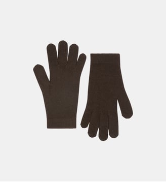 Gants en cachemire - Bompard - Chocolat
