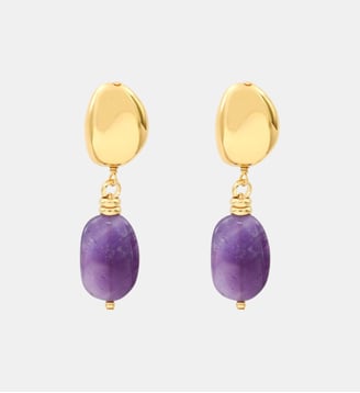 Boucles d'oreilles clips   - Loulou - Satellite - Violet
