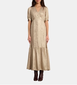 Robe longue dorée - ANDREA - Pablo - Or