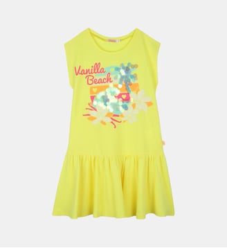 Robe à manches courtes - Billieblush - Jaune