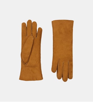 Gants Denise Femme Cuir Double Face - Agnelle - Camel