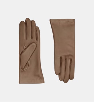 Gants Inès Femme Cuir Doublés Cachemire - Agnelle - Taupe