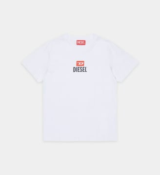 T-shirt avec logo - Diesel Kids - Blanc