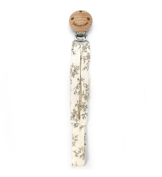 Attache sucette Wood - Babyshower - Écru