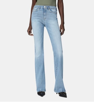 Jean à pattes d'éléphant avec ceinture à logo love birds - Pinko - Multicolore
