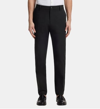 Pantalon coupe moderne en twill mélange coton - BOSS - Black
