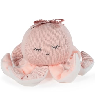 Peluche Poulpe Lola (20 cm) - Walking Mum - Rose