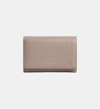 Portefeuille moyen modèle à rabat Louison en cuir grainé - Le Tanneur - Fossile