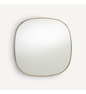 Miroir métal acier laiton vieilli H80 cm - AM.PM - Laiton vieilli