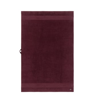 Serviette de bain  en coton - Lacoste Home - Bordeaux