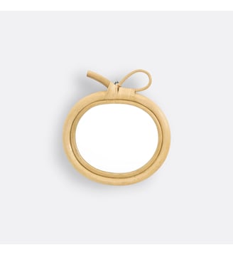 Miroir rotin forme pomme 33x30 cm La Redoute Interieurs