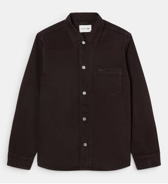 Surchemise oversize denim - Lacoste - Marron