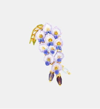 Broche fleur de glycine - Les Néréides - Violet