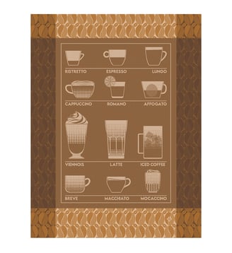 Torchon Barista - Le Jacquard Francais - Moccacino