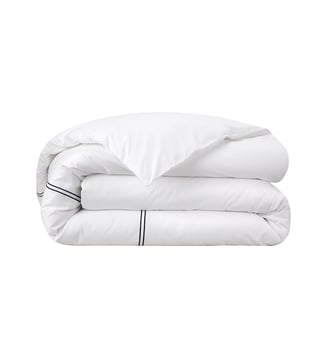 Housse de couette en percale de coton Yves Delorme