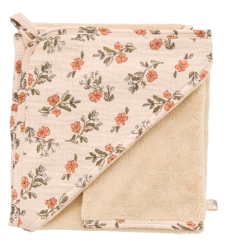 Cape de bain bambou et gant - BB & Co - Multicolore