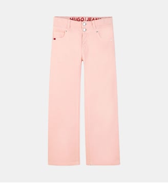 Pantalon large - Hugo Kids - Rose candy