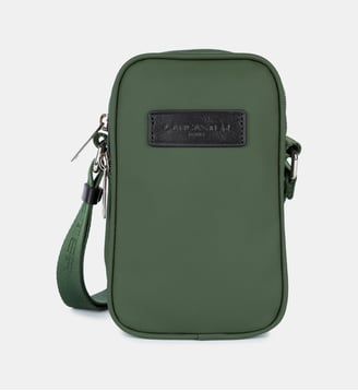Pochette smartphone Storm en toile enduite - Lancaster - Vert foncé