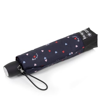 Parapluie petit prix, solide et ultra déperlant - Isotoner - Coeurs amoureux rouge