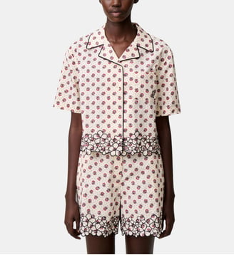 Chemise coton broderie - Claudie Pierlot - Print clair