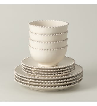 Set Table 12 Pièces avec Bol Pearl Costa Nova