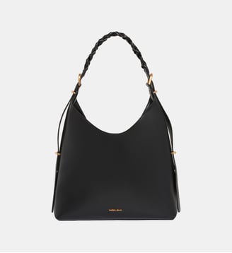 Sac Hobo Jess en cuir lisse - Vanessa Bruno - Noir