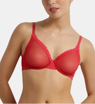 Soutien-gorge emboitant en tulle Body Touch - Dim - Rouge
