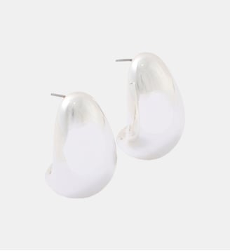 Boucles d'oreilles galet argenté - Balaboosté - Argenté