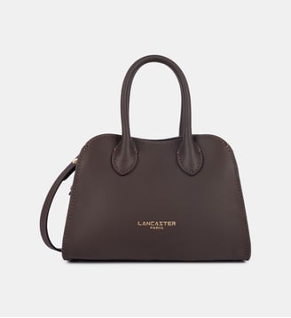 Mini sac à main Donna Hopper en cuir - Lancaster - Marron foncé