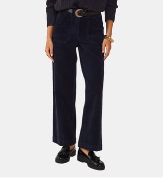Pantalon En Velours Côtelé Nalla - Maison 123 - Encre