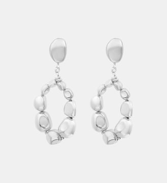 Boucles d'oreilles larges clips   - Loulou - Satellite - Argenté