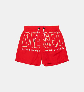 Boxer de bain à logo - Diesel Kids - Rouge