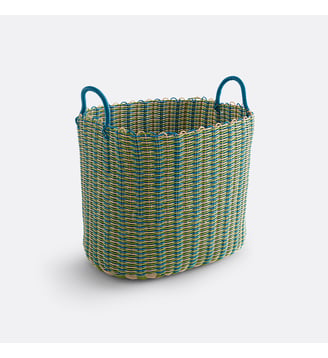 Panier tressé en scoubidou - La Redoute Interieurs - Multicolore